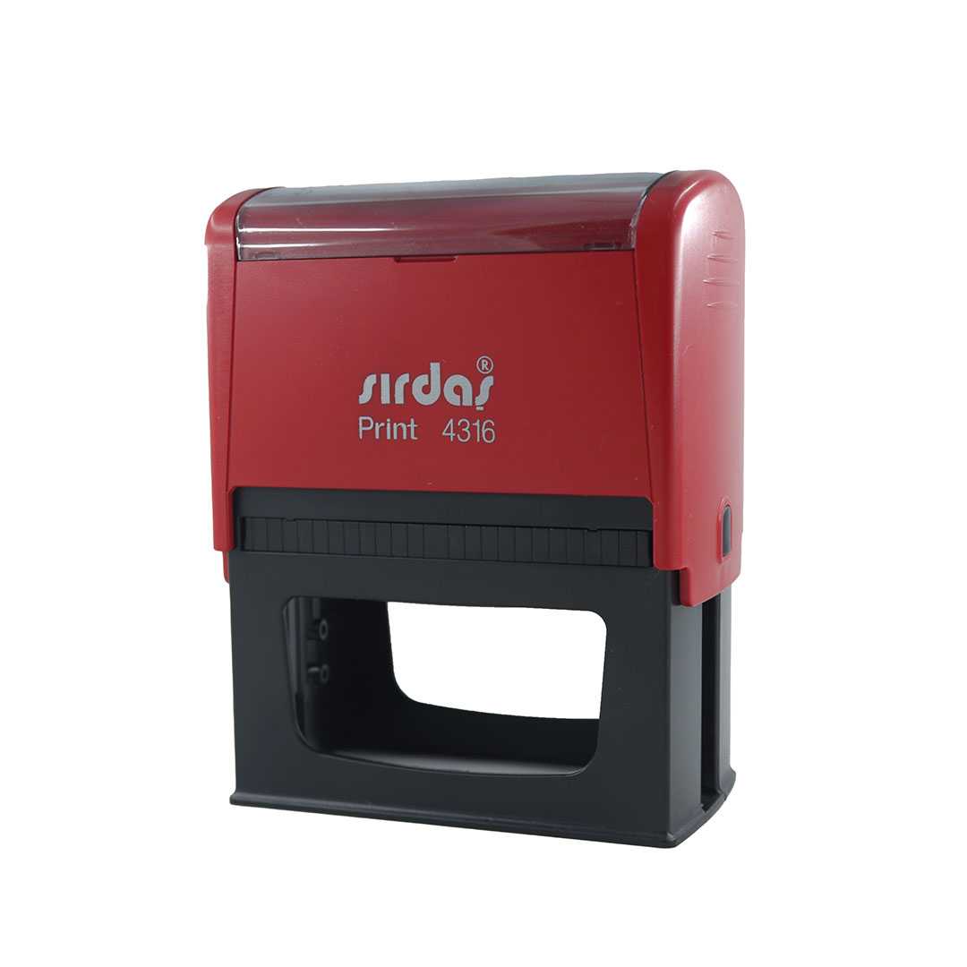 دسته مهر ژلاتینی مستطیل سرداس مدل print 4316